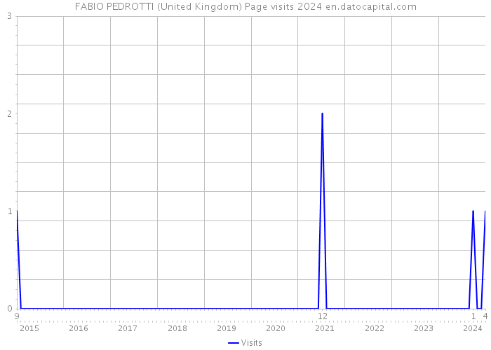FABIO PEDROTTI (United Kingdom) Page visits 2024 