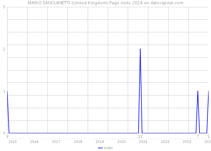 MARIO SANGUINETTI (United Kingdom) Page visits 2024 