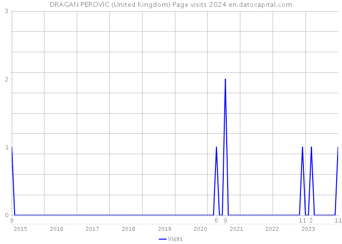 DRAGAN PEROVIC (United Kingdom) Page visits 2024 