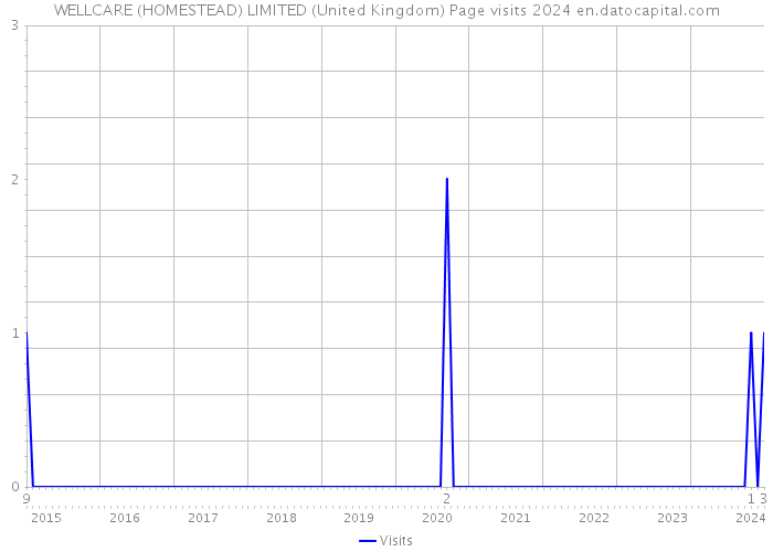 WELLCARE (HOMESTEAD) LIMITED (United Kingdom) Page visits 2024 