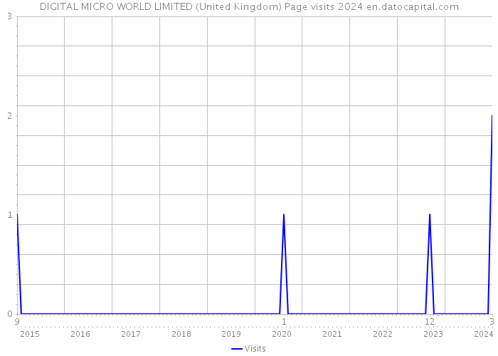 DIGITAL MICRO WORLD LIMITED (United Kingdom) Page visits 2024 