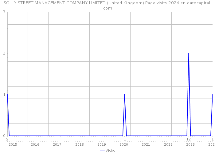 SOLLY STREET MANAGEMENT COMPANY LIMITED (United Kingdom) Page visits 2024 