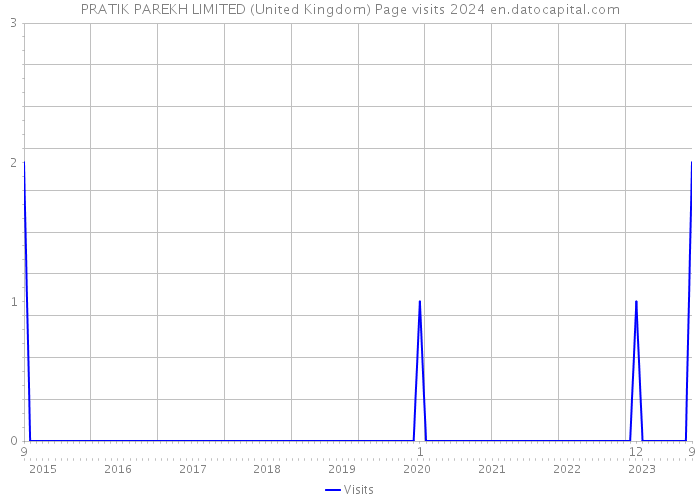 PRATIK PAREKH LIMITED (United Kingdom) Page visits 2024 