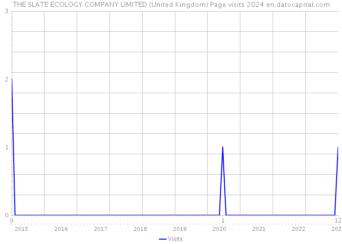 THE SLATE ECOLOGY COMPANY LIMITED (United Kingdom) Page visits 2024 