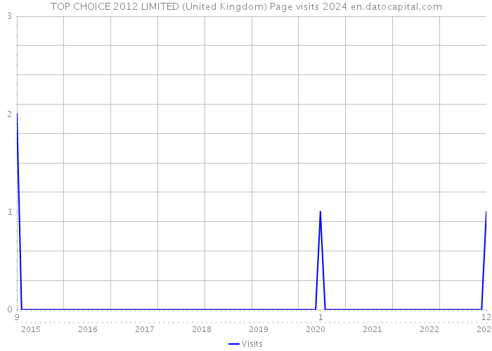 TOP CHOICE 2012 LIMITED (United Kingdom) Page visits 2024 