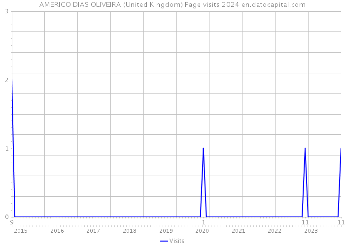 AMERICO DIAS OLIVEIRA (United Kingdom) Page visits 2024 