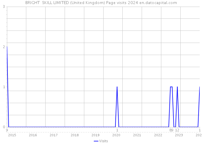 BRIGHT SKILL LIMITED (United Kingdom) Page visits 2024 