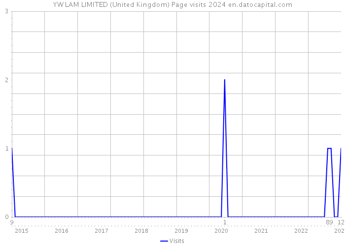 YW LAM LIMITED (United Kingdom) Page visits 2024 