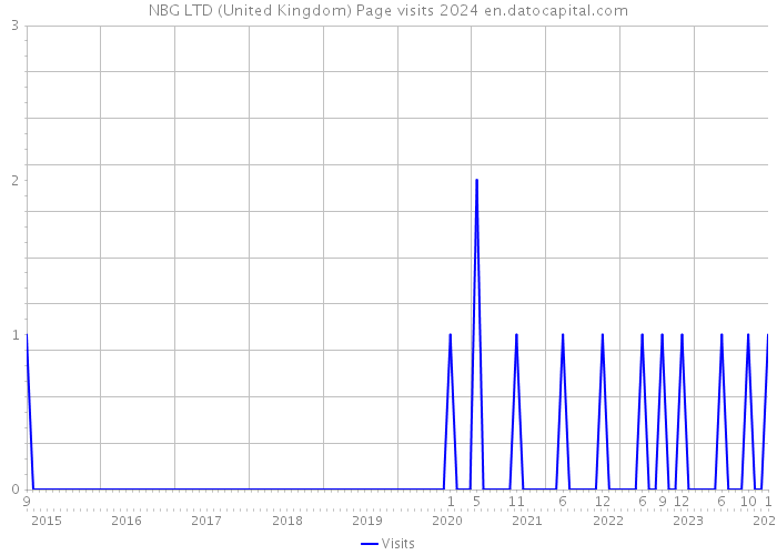 NBG LTD (United Kingdom) Page visits 2024 