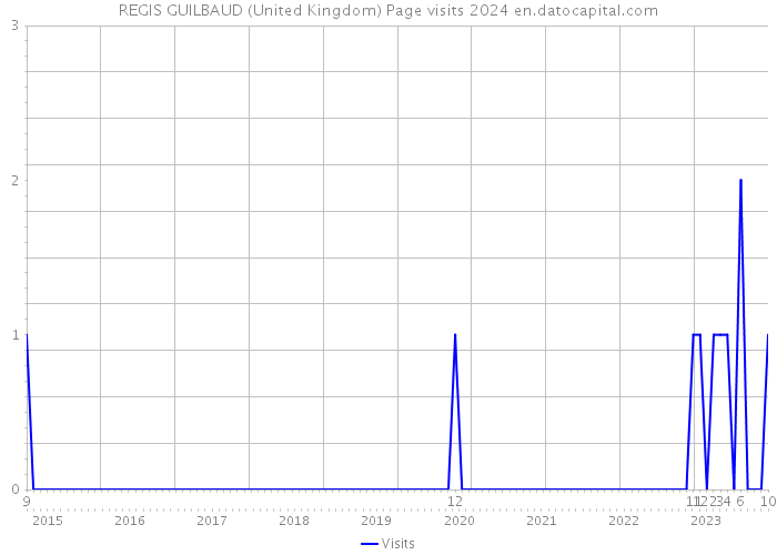 REGIS GUILBAUD (United Kingdom) Page visits 2024 