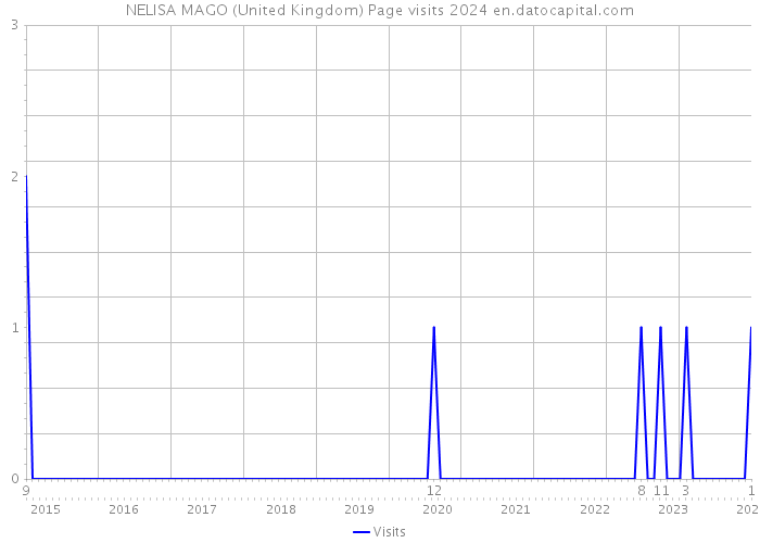 NELISA MAGO (United Kingdom) Page visits 2024 