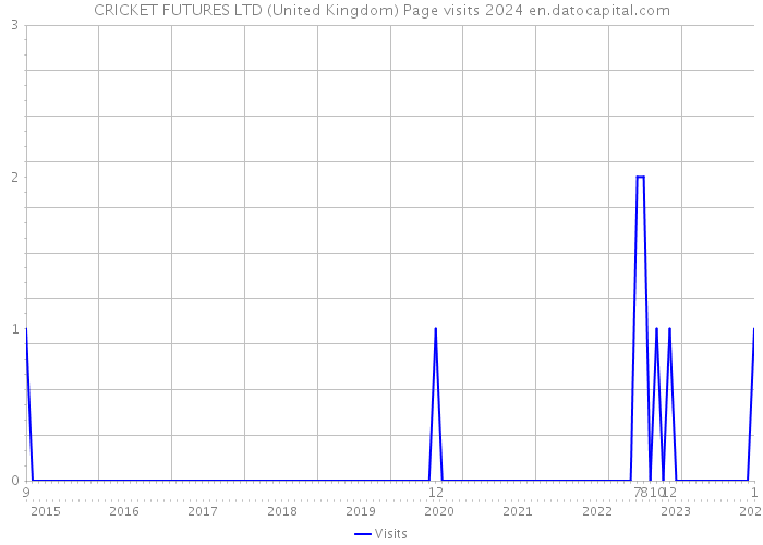 CRICKET FUTURES LTD (United Kingdom) Page visits 2024 