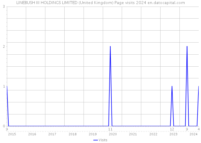 LINEBUSH III HOLDINGS LIMITED (United Kingdom) Page visits 2024 