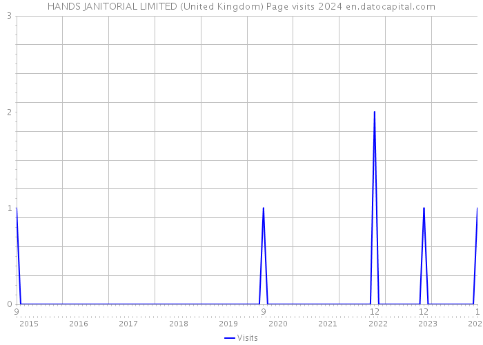 HANDS JANITORIAL LIMITED (United Kingdom) Page visits 2024 