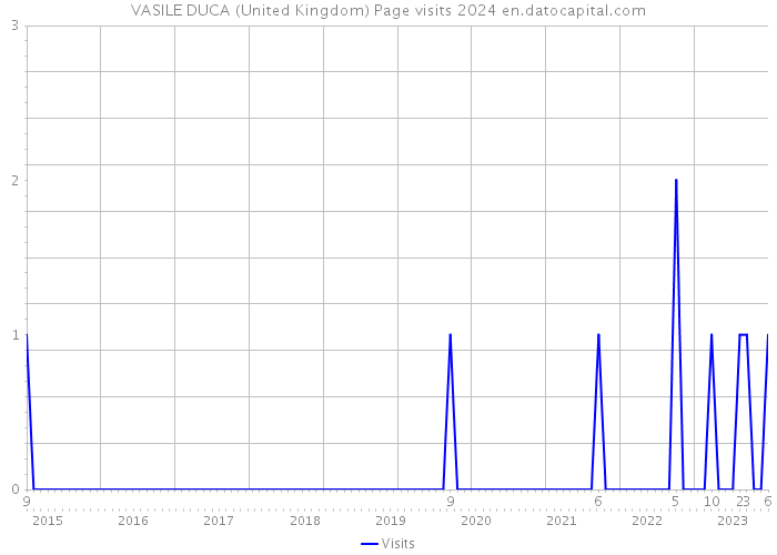 VASILE DUCA (United Kingdom) Page visits 2024 