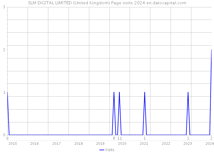 SLM DIGITAL LIMITED (United Kingdom) Page visits 2024 