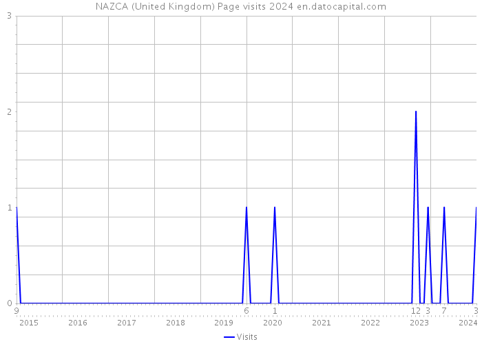 NAZCA (United Kingdom) Page visits 2024 
