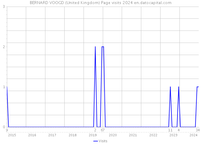 BERNARD VOOGD (United Kingdom) Page visits 2024 