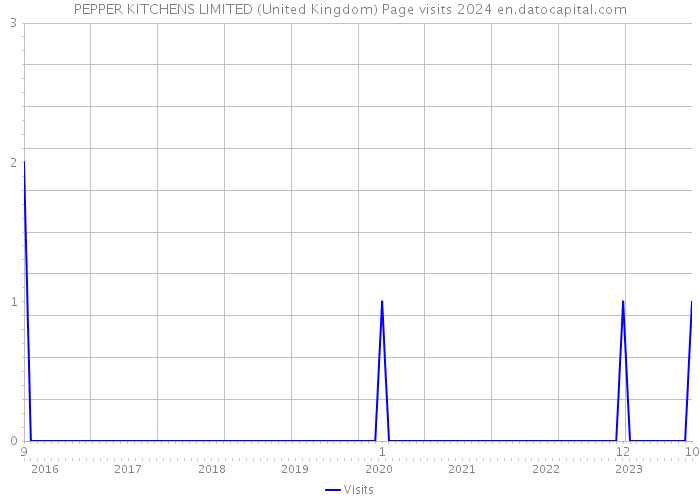 PEPPER KITCHENS LIMITED (United Kingdom) Page visits 2024 