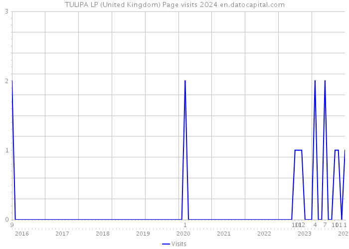 TULIPA LP (United Kingdom) Page visits 2024 