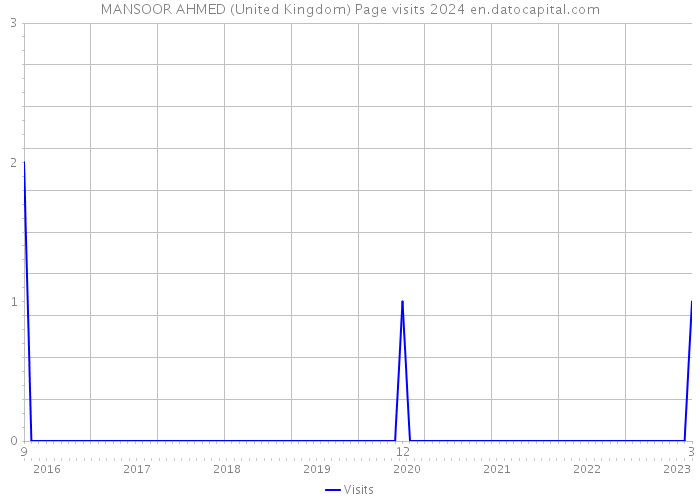 MANSOOR AHMED (United Kingdom) Page visits 2024 