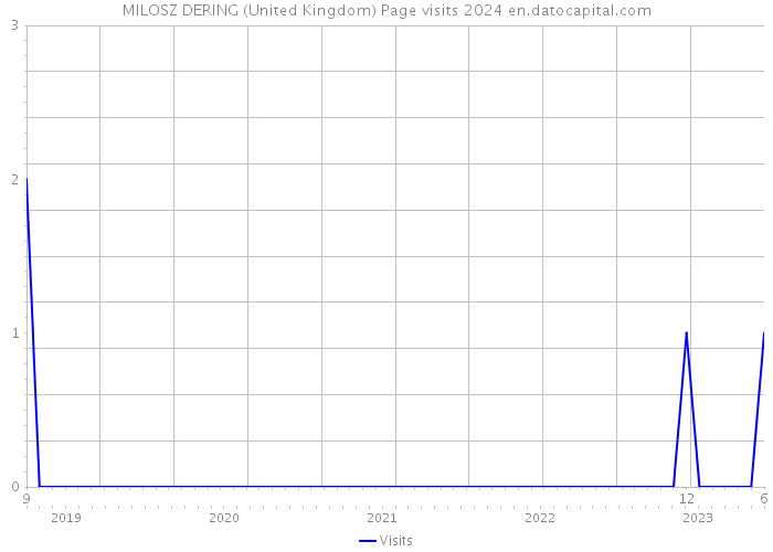 MILOSZ DERING (United Kingdom) Page visits 2024 