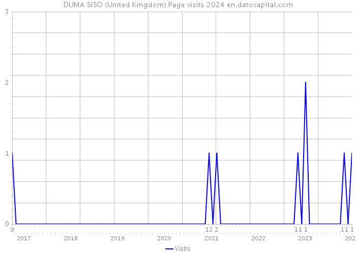 DUMA SISO (United Kingdom) Page visits 2024 