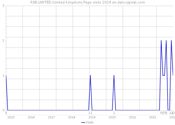RSB LIMITED (United Kingdom) Page visits 2024 