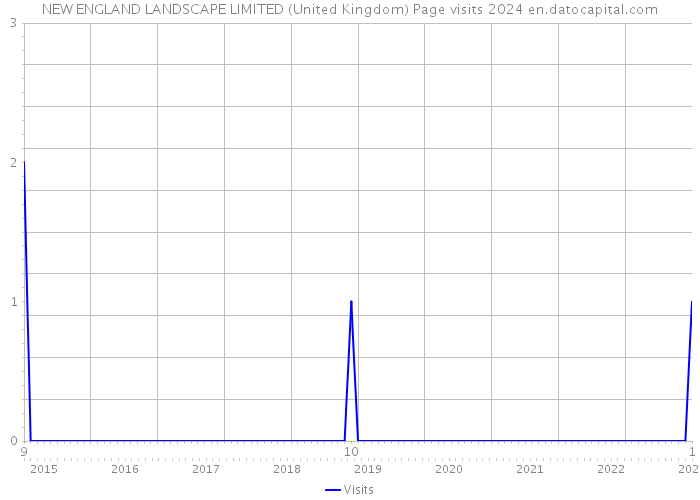 NEW ENGLAND LANDSCAPE LIMITED (United Kingdom) Page visits 2024 