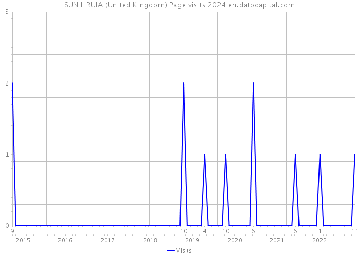 SUNIL RUIA (United Kingdom) Page visits 2024 