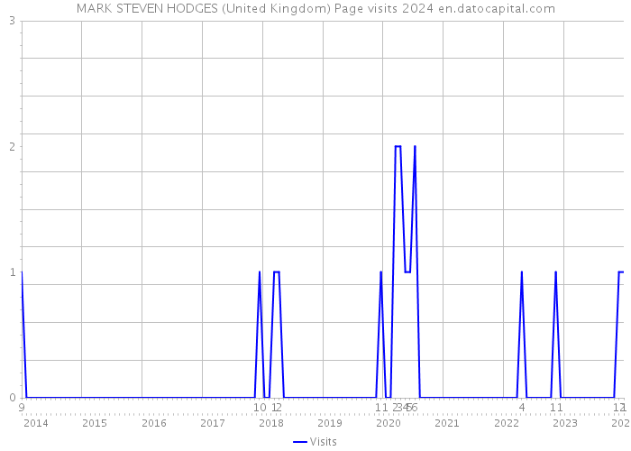 MARK STEVEN HODGES (United Kingdom) Page visits 2024 
