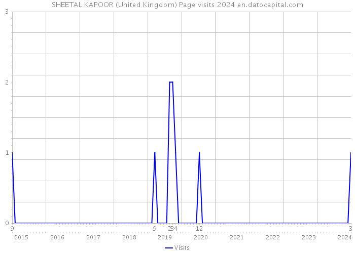 SHEETAL KAPOOR (United Kingdom) Page visits 2024 