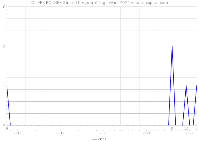 OLIVER BONNES (United Kingdom) Page visits 2024 