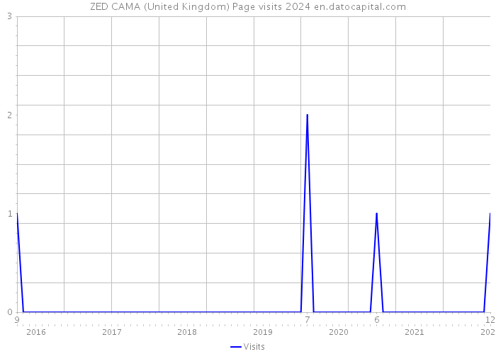 ZED CAMA (United Kingdom) Page visits 2024 