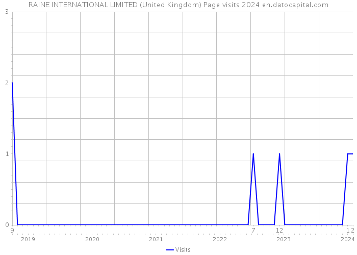 RAINE INTERNATIONAL LIMITED (United Kingdom) Page visits 2024 