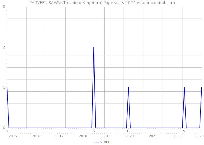 PARVEEN SAWANT (United Kingdom) Page visits 2024 