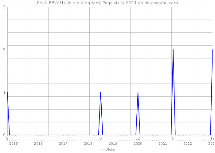 PAUL BEVAN (United Kingdom) Page visits 2024 