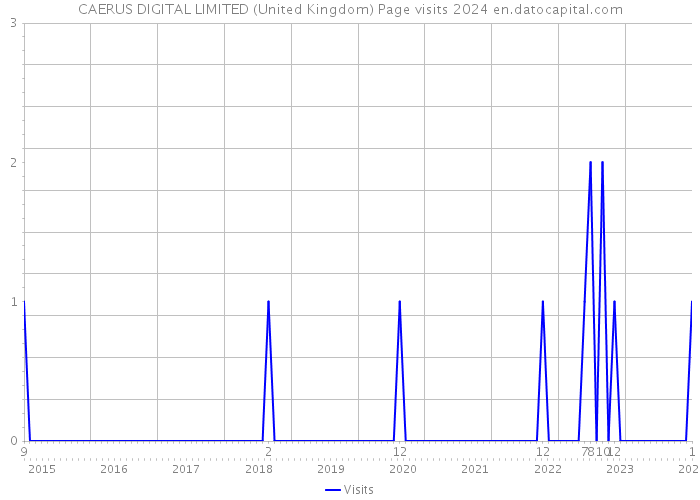 CAERUS DIGITAL LIMITED (United Kingdom) Page visits 2024 