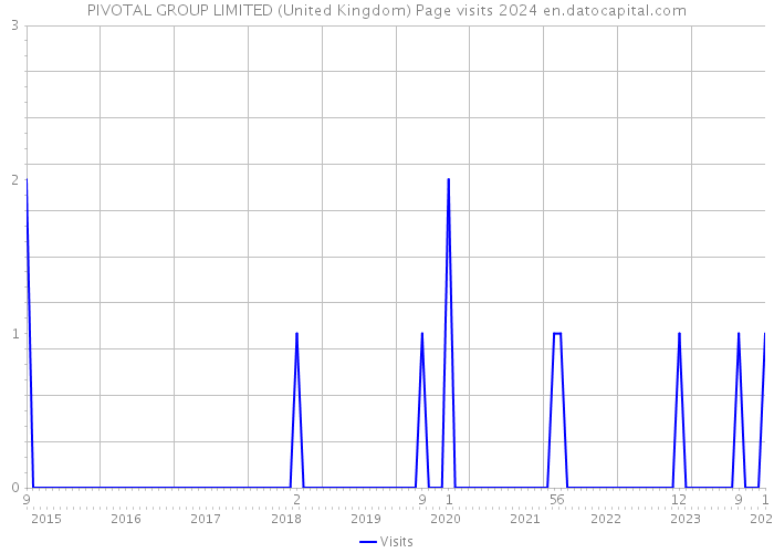 PIVOTAL GROUP LIMITED (United Kingdom) Page visits 2024 