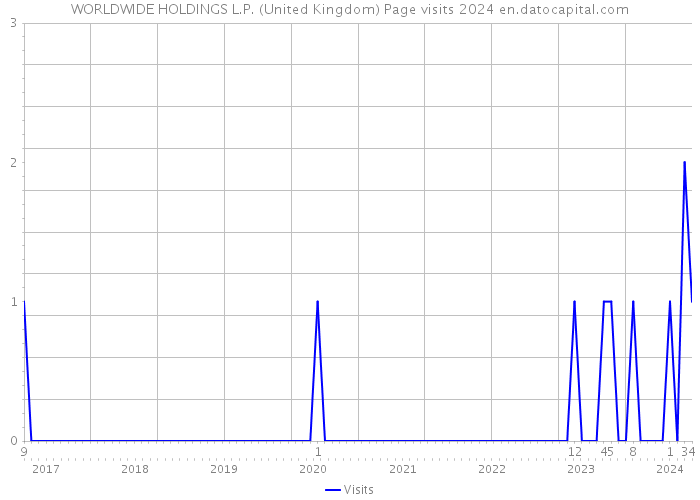 WORLDWIDE HOLDINGS L.P. (United Kingdom) Page visits 2024 