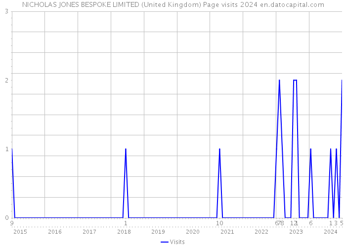 NICHOLAS JONES BESPOKE LIMITED (United Kingdom) Page visits 2024 