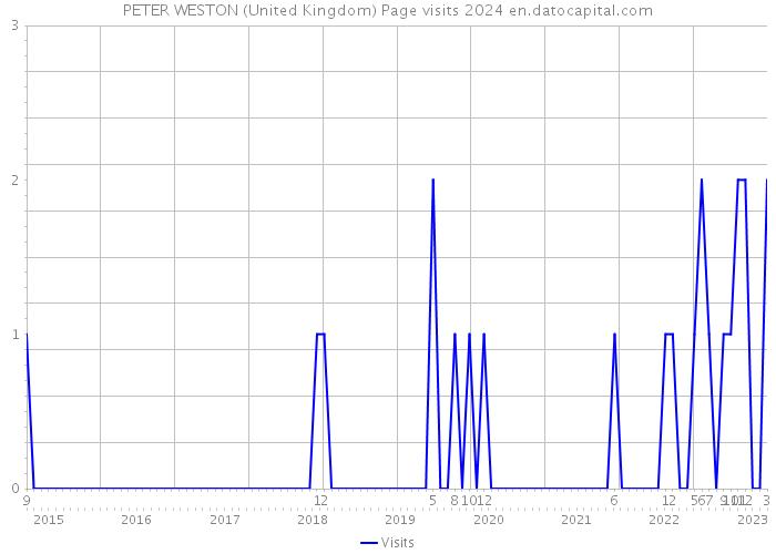 PETER WESTON (United Kingdom) Page visits 2024 