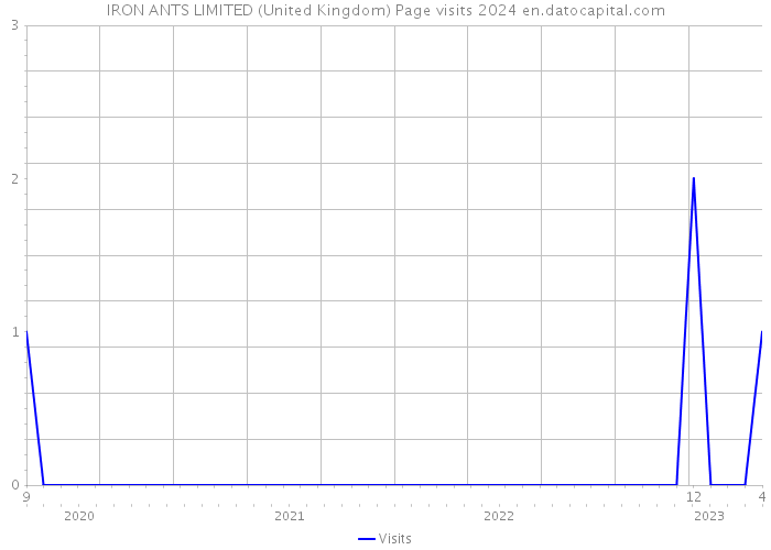 IRON ANTS LIMITED (United Kingdom) Page visits 2024 