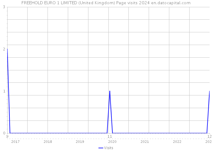 FREEHOLD EURO 1 LIMITED (United Kingdom) Page visits 2024 