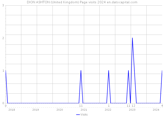 DION ASHTON (United Kingdom) Page visits 2024 
