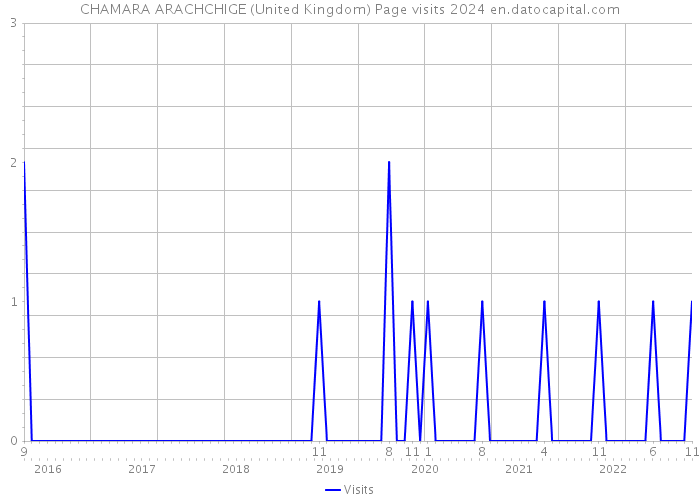 CHAMARA ARACHCHIGE (United Kingdom) Page visits 2024 