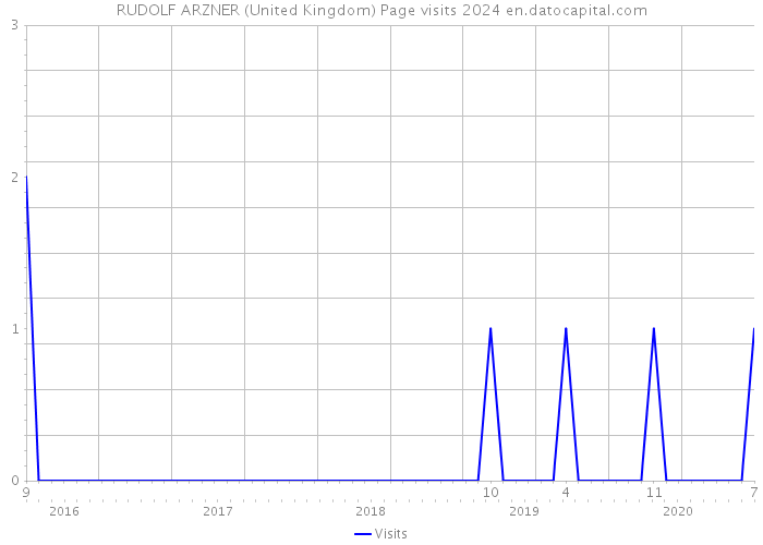RUDOLF ARZNER (United Kingdom) Page visits 2024 
