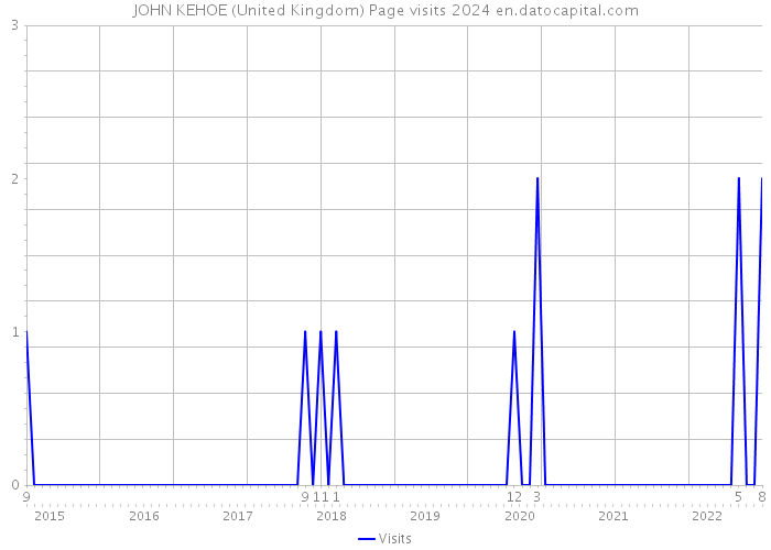 JOHN KEHOE (United Kingdom) Page visits 2024 