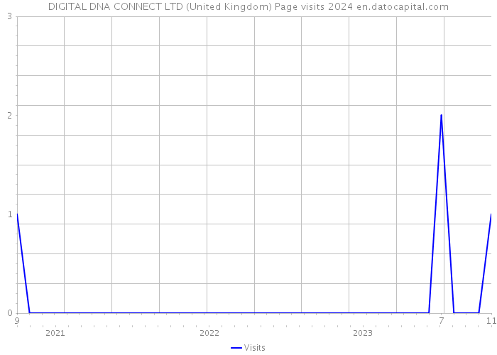 DIGITAL DNA CONNECT LTD (United Kingdom) Page visits 2024 