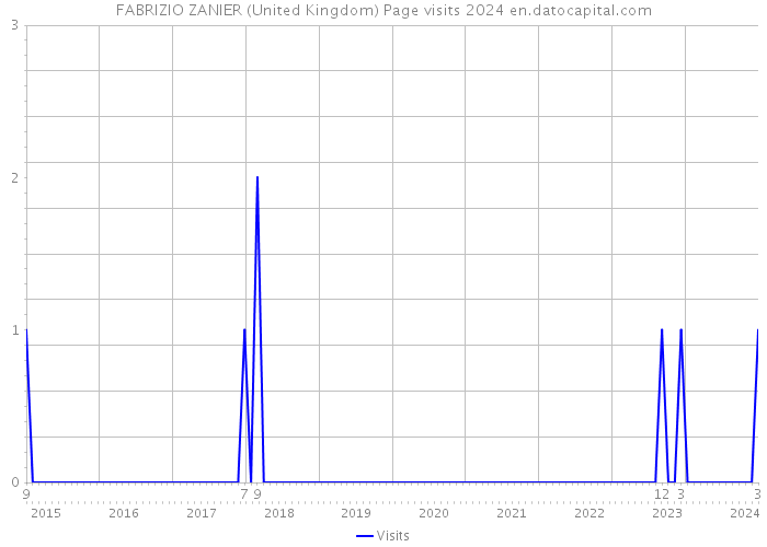 FABRIZIO ZANIER (United Kingdom) Page visits 2024 